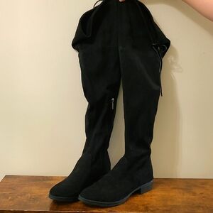 Circus by Sam Edelman Black Suede PEYTON Over-the-Knee Boots size 8.5